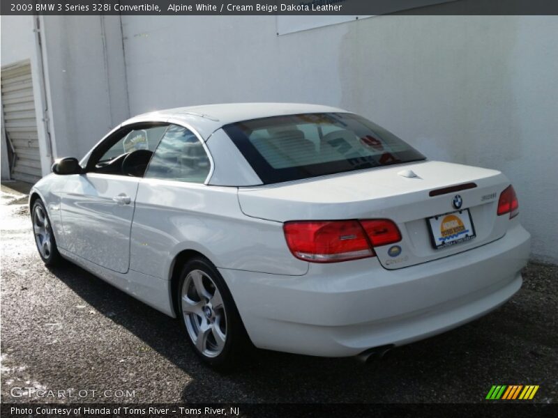 Alpine White / Cream Beige Dakota Leather 2009 BMW 3 Series 328i Convertible