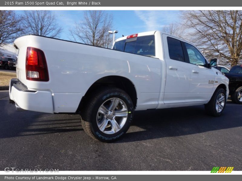 Bright White / Black 2015 Ram 1500 Sport Quad Cab