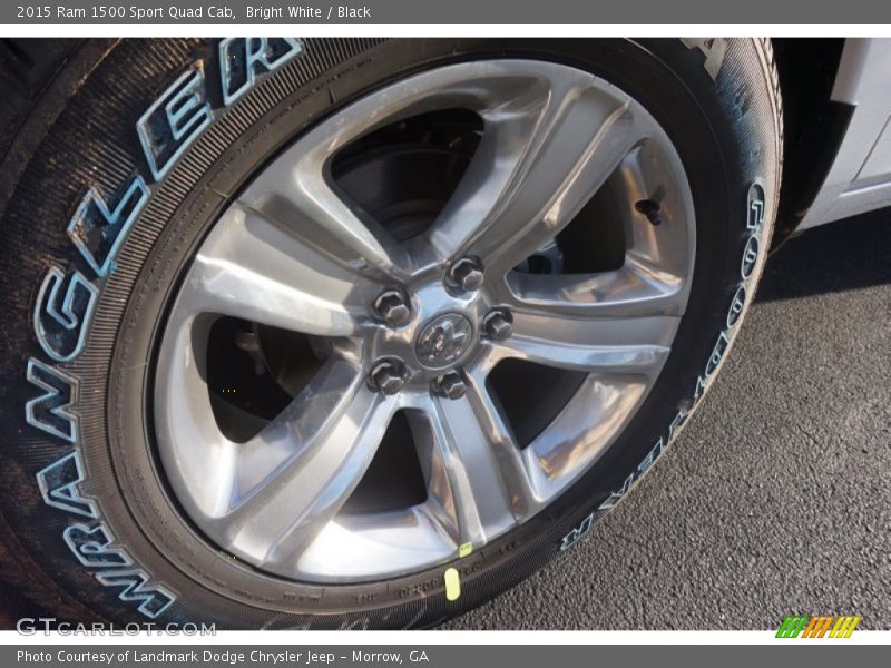 Bright White / Black 2015 Ram 1500 Sport Quad Cab