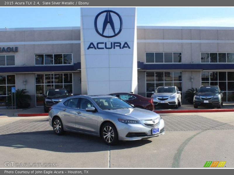 Slate Silver Metallic / Ebony 2015 Acura TLX 2.4