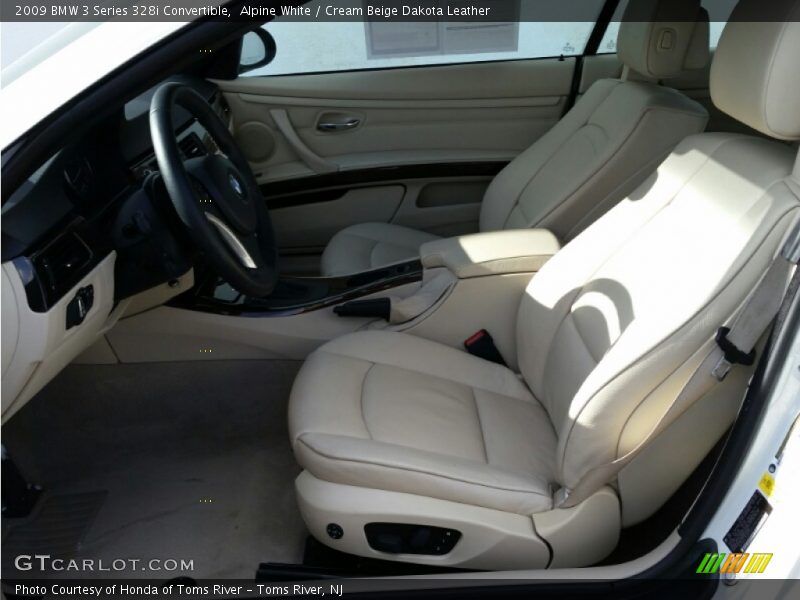 Alpine White / Cream Beige Dakota Leather 2009 BMW 3 Series 328i Convertible