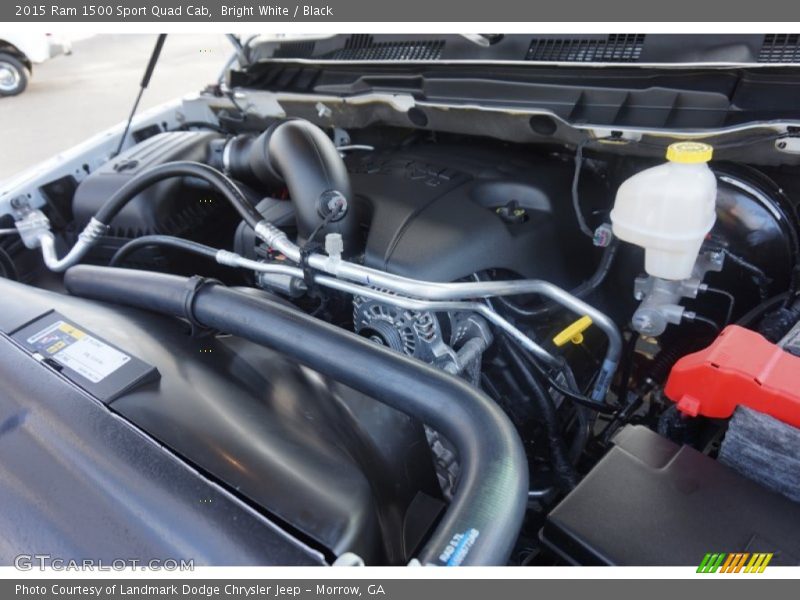 Bright White / Black 2015 Ram 1500 Sport Quad Cab
