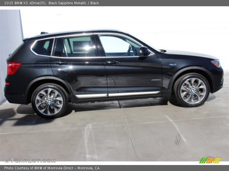 Black Sapphire Metallic / Black 2015 BMW X3 xDrive35i