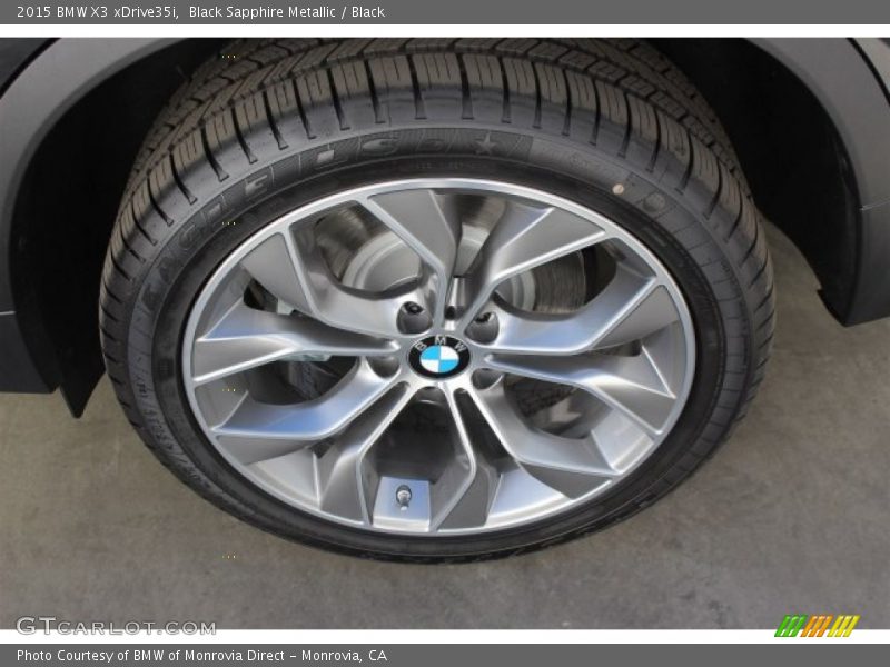 Black Sapphire Metallic / Black 2015 BMW X3 xDrive35i