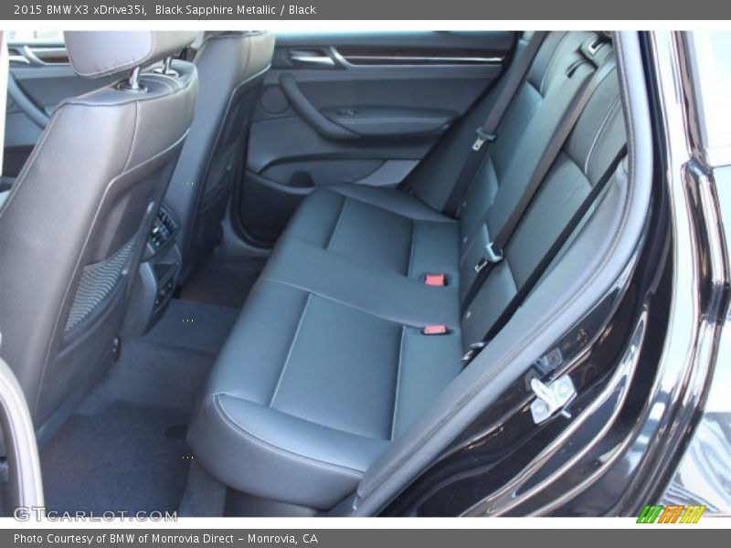 Black Sapphire Metallic / Black 2015 BMW X3 xDrive35i