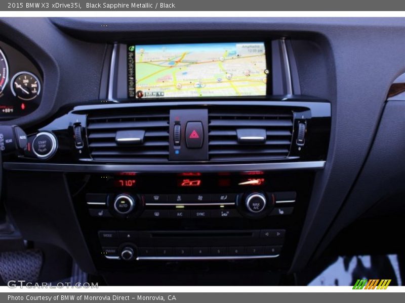 Black Sapphire Metallic / Black 2015 BMW X3 xDrive35i