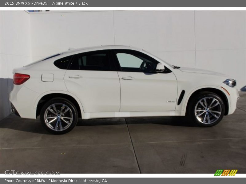 Alpine White / Black 2015 BMW X6 xDrive35i