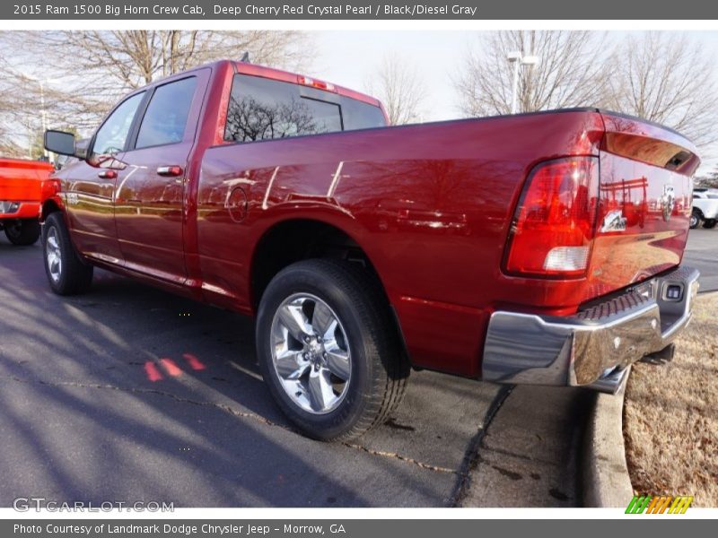 Deep Cherry Red Crystal Pearl / Black/Diesel Gray 2015 Ram 1500 Big Horn Crew Cab