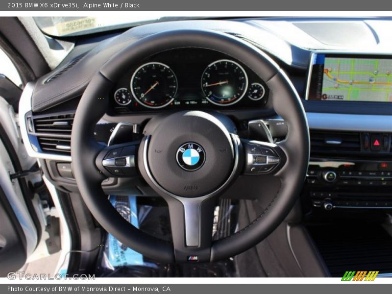 Alpine White / Black 2015 BMW X6 xDrive35i