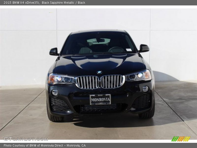 Black Sapphire Metallic / Black 2015 BMW X4 xDrive35i