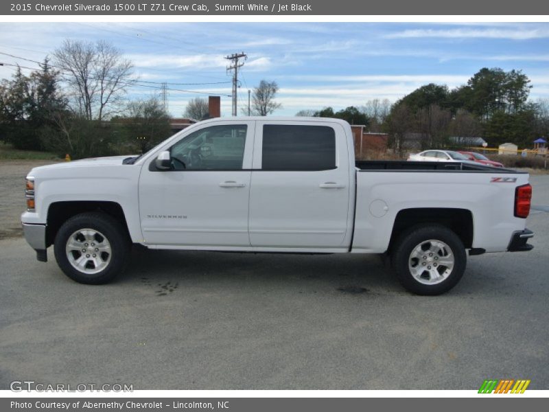 Summit White / Jet Black 2015 Chevrolet Silverado 1500 LT Z71 Crew Cab