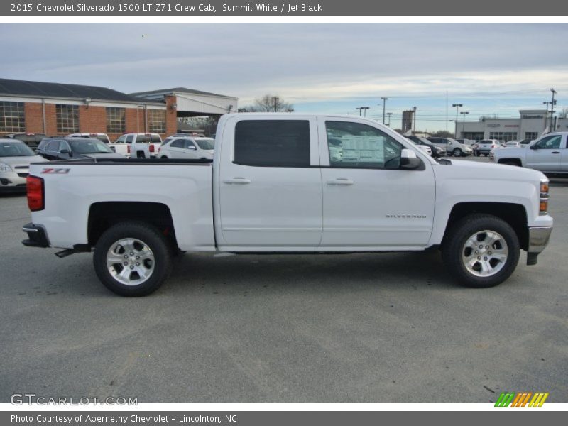 Summit White / Jet Black 2015 Chevrolet Silverado 1500 LT Z71 Crew Cab