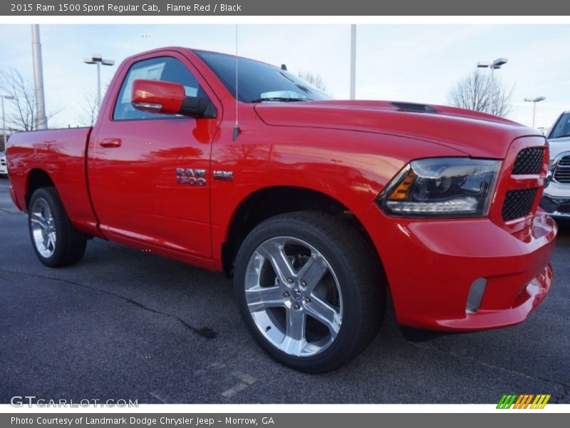 Flame Red / Black 2015 Ram 1500 Sport Regular Cab