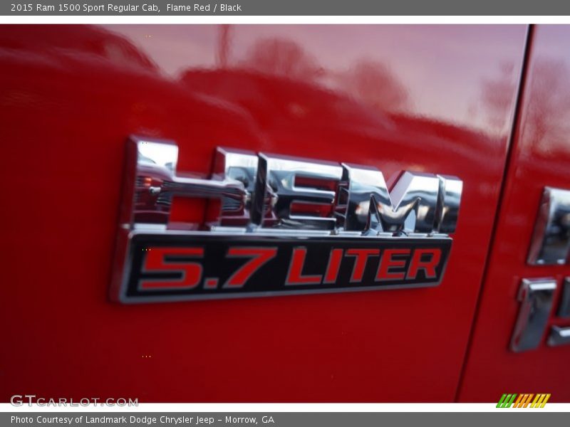 Flame Red / Black 2015 Ram 1500 Sport Regular Cab
