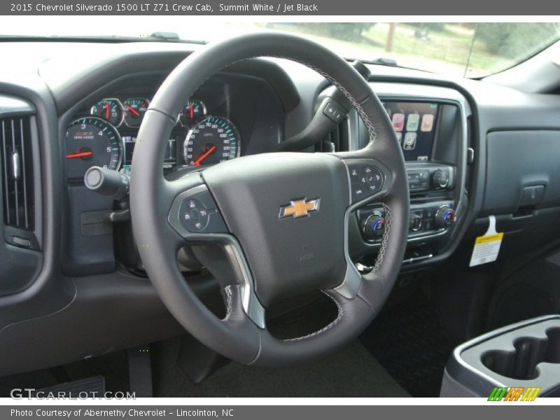 Summit White / Jet Black 2015 Chevrolet Silverado 1500 LT Z71 Crew Cab