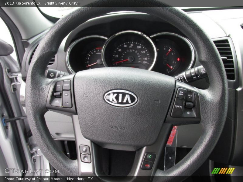 Bright Silver / Gray 2013 Kia Sorento LX