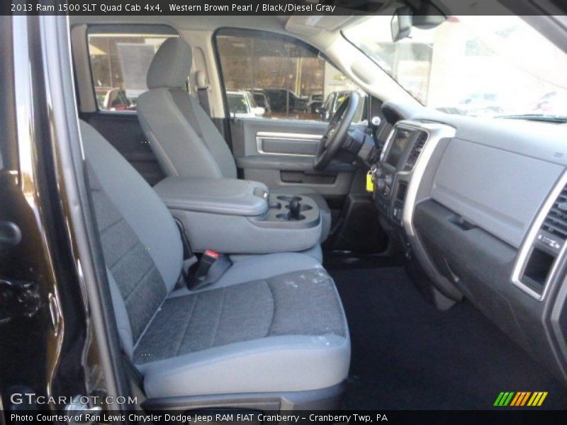Western Brown Pearl / Black/Diesel Gray 2013 Ram 1500 SLT Quad Cab 4x4
