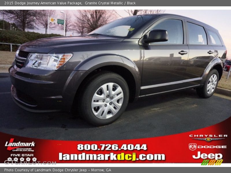 Granite Crystal Metallic / Black 2015 Dodge Journey American Value Package