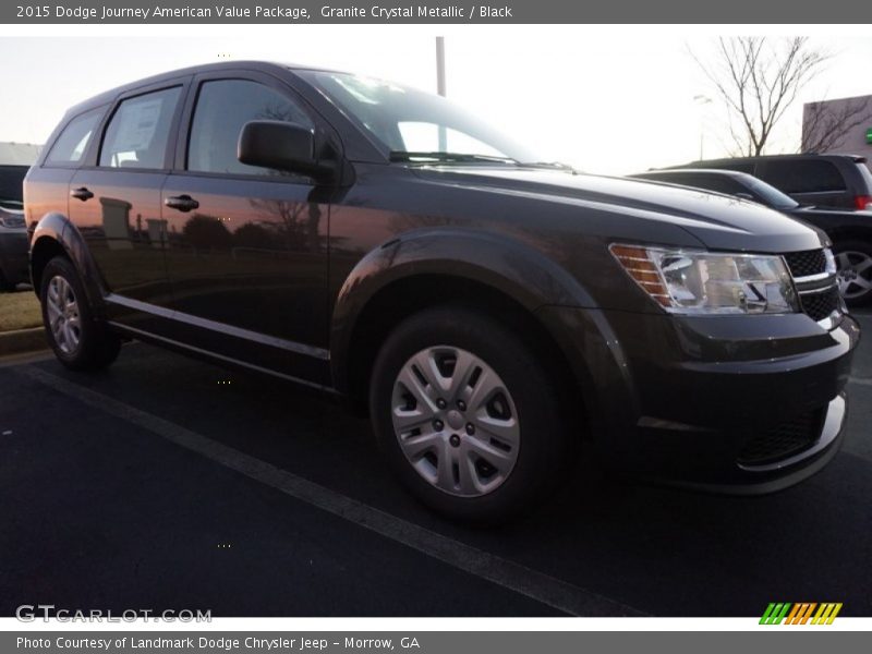 Granite Crystal Metallic / Black 2015 Dodge Journey American Value Package