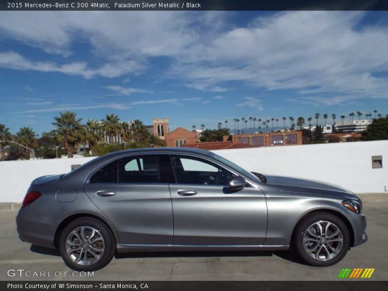 Paladium Silver Metallic / Black 2015 Mercedes-Benz C 300 4Matic