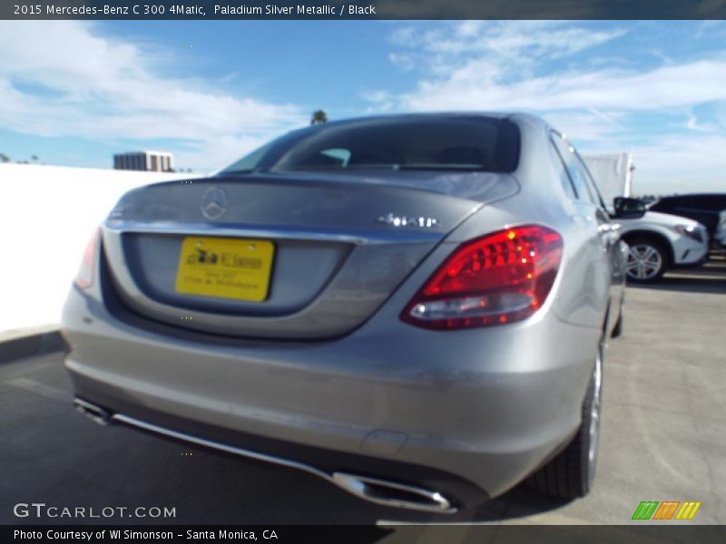 Paladium Silver Metallic / Black 2015 Mercedes-Benz C 300 4Matic
