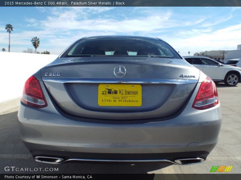 Paladium Silver Metallic / Black 2015 Mercedes-Benz C 300 4Matic