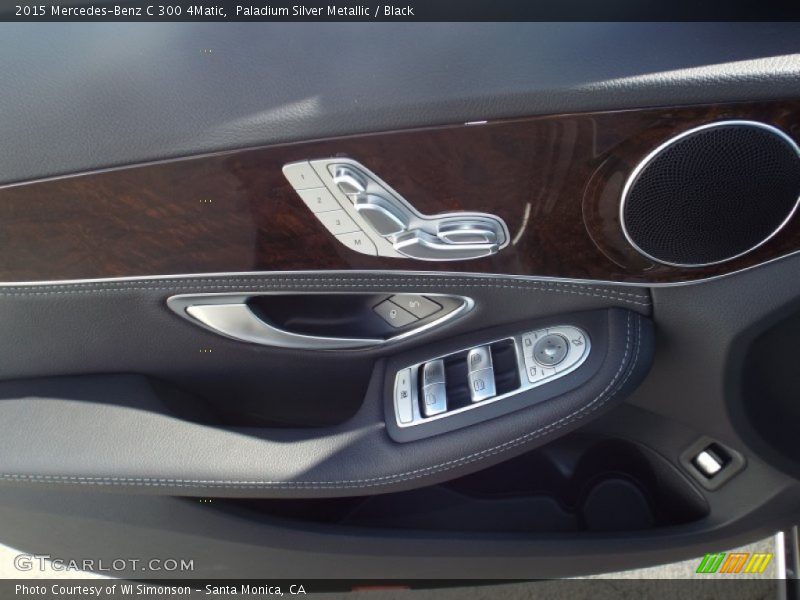 Paladium Silver Metallic / Black 2015 Mercedes-Benz C 300 4Matic