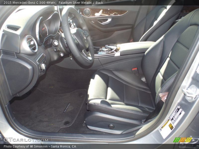 Paladium Silver Metallic / Black 2015 Mercedes-Benz C 300 4Matic