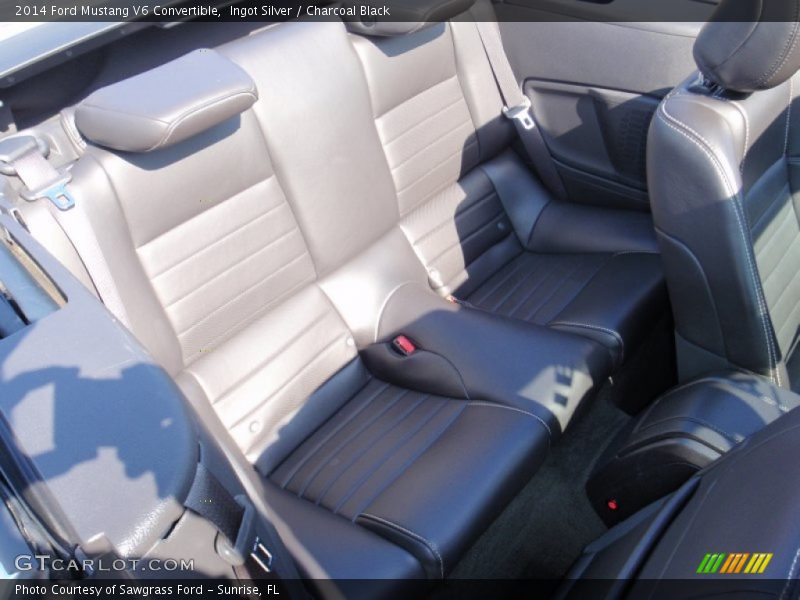 Ingot Silver / Charcoal Black 2014 Ford Mustang V6 Convertible