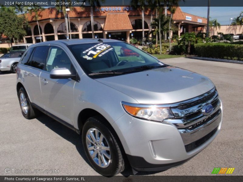 Ingot Silver / Sienna 2014 Ford Edge Limited
