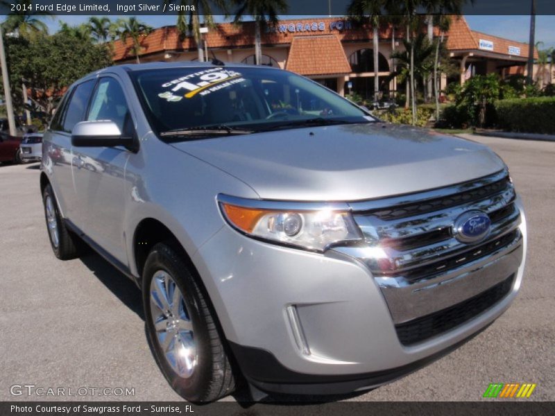 Ingot Silver / Sienna 2014 Ford Edge Limited