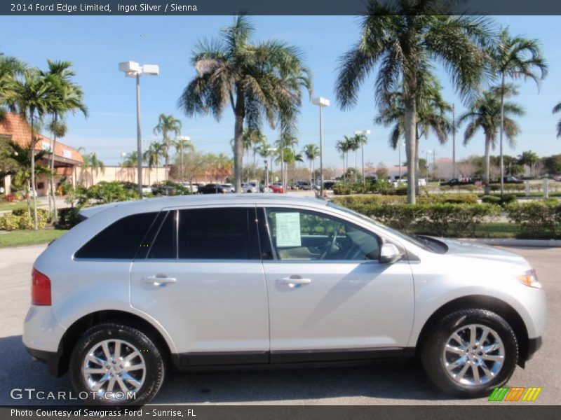 Ingot Silver / Sienna 2014 Ford Edge Limited