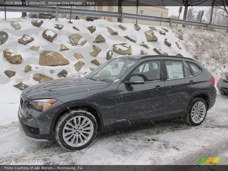 Mineral Grey Metallic / Black 2015 BMW X1 xDrive28i