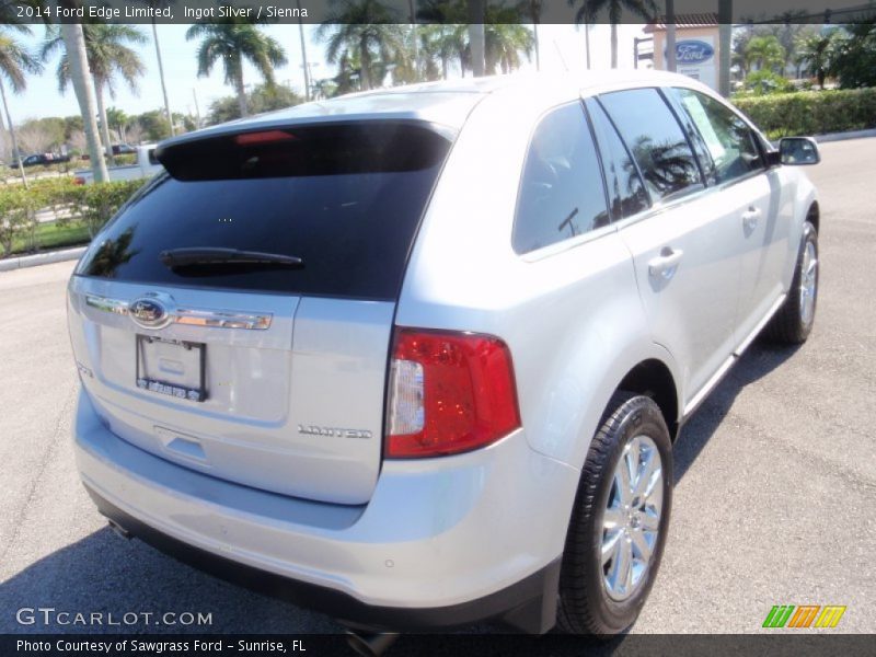 Ingot Silver / Sienna 2014 Ford Edge Limited