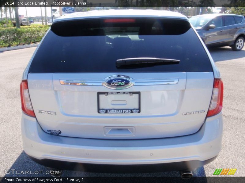 Ingot Silver / Sienna 2014 Ford Edge Limited