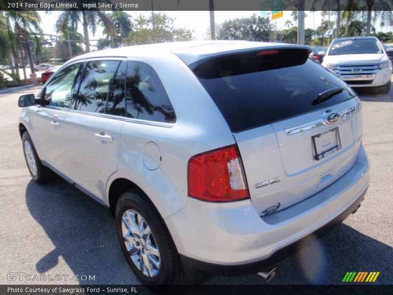 Ingot Silver / Sienna 2014 Ford Edge Limited