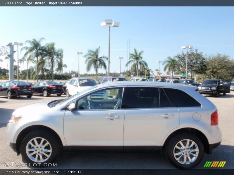 Ingot Silver / Sienna 2014 Ford Edge Limited