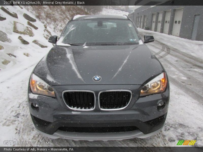 Mineral Grey Metallic / Black 2015 BMW X1 xDrive28i