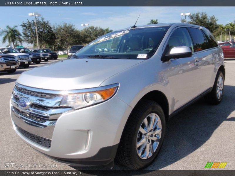Ingot Silver / Sienna 2014 Ford Edge Limited