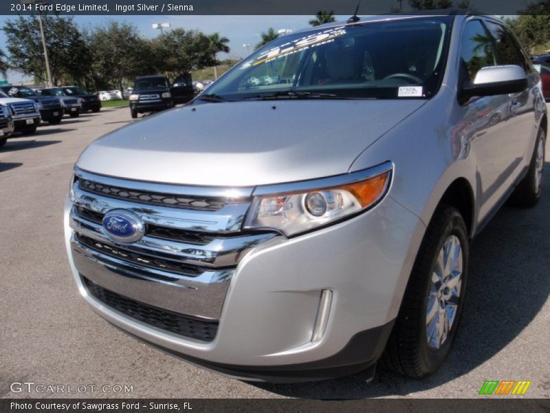 Ingot Silver / Sienna 2014 Ford Edge Limited