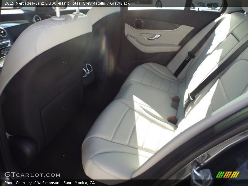 Steel Grey Metallic / Grey/Black 2015 Mercedes-Benz C 300 4Matic