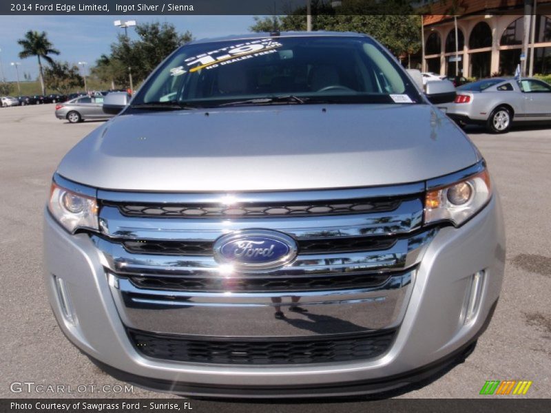 Ingot Silver / Sienna 2014 Ford Edge Limited