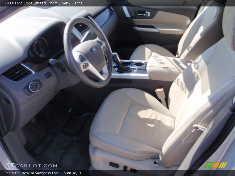 Ingot Silver / Sienna 2014 Ford Edge Limited