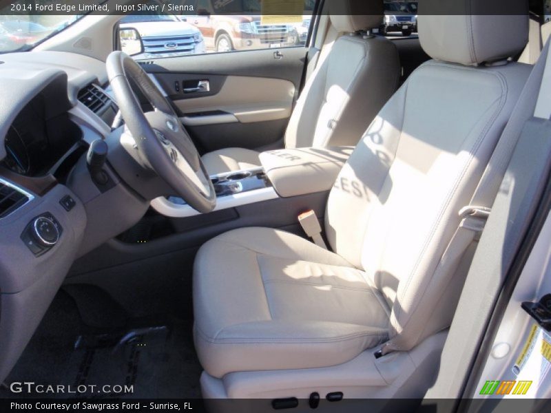 Ingot Silver / Sienna 2014 Ford Edge Limited