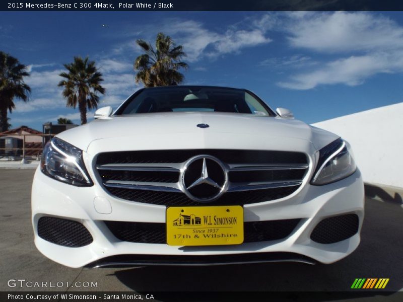 Polar White / Black 2015 Mercedes-Benz C 300 4Matic