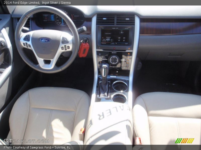 Ingot Silver / Sienna 2014 Ford Edge Limited