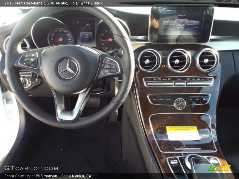Polar White / Black 2015 Mercedes-Benz C 300 4Matic