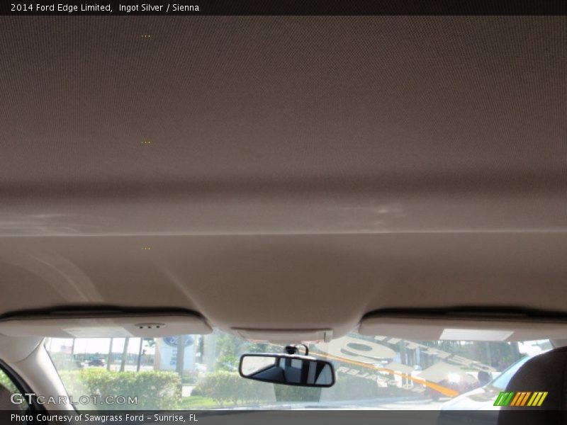 Ingot Silver / Sienna 2014 Ford Edge Limited
