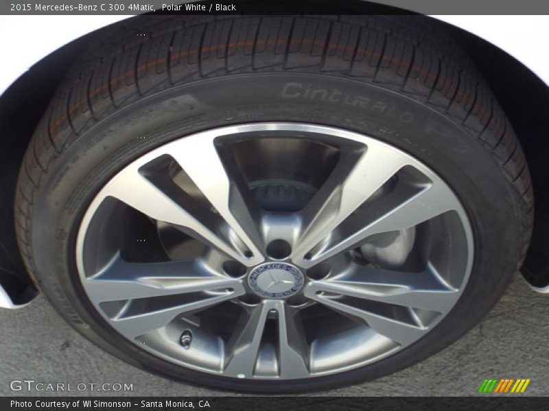 Polar White / Black 2015 Mercedes-Benz C 300 4Matic