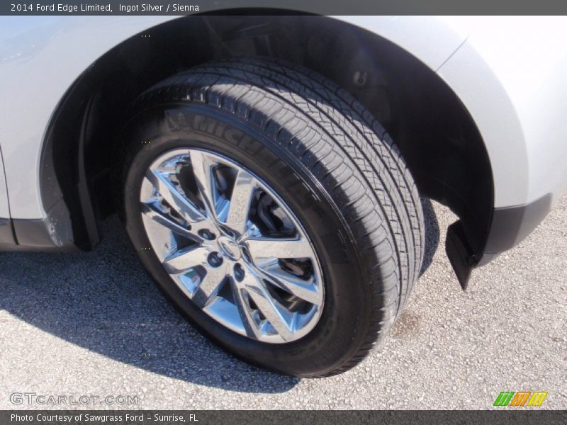 Ingot Silver / Sienna 2014 Ford Edge Limited